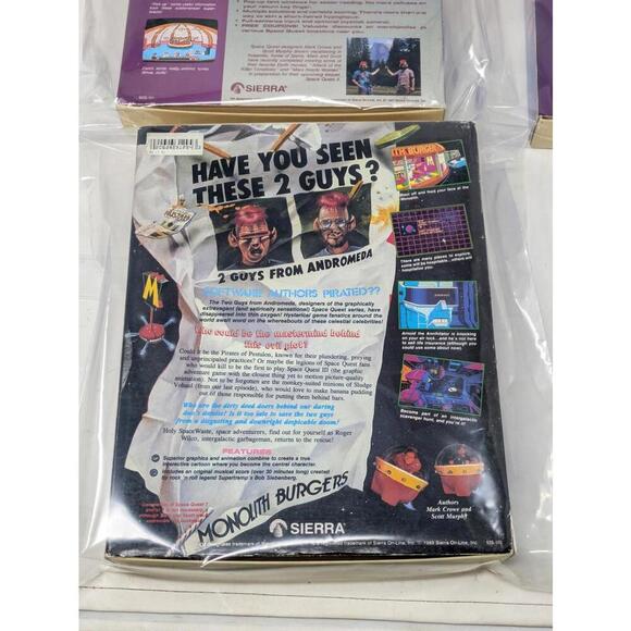 Space Quest l,ll III MS-DOS 5.25" & 3.5"  With Companion Guide-Complete - Picture 7 of 13